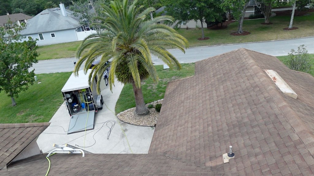 Before Roof Wash